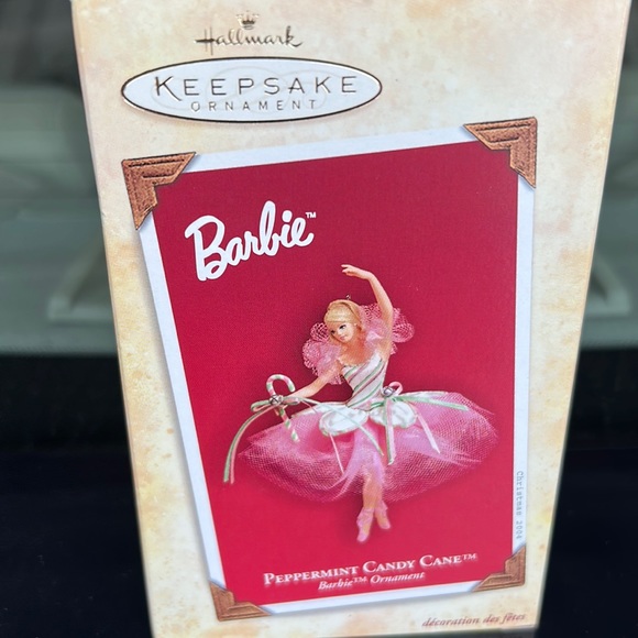 Hallmark Holiday Barbie Peppermint Candy Cane Hallmark Keepsake